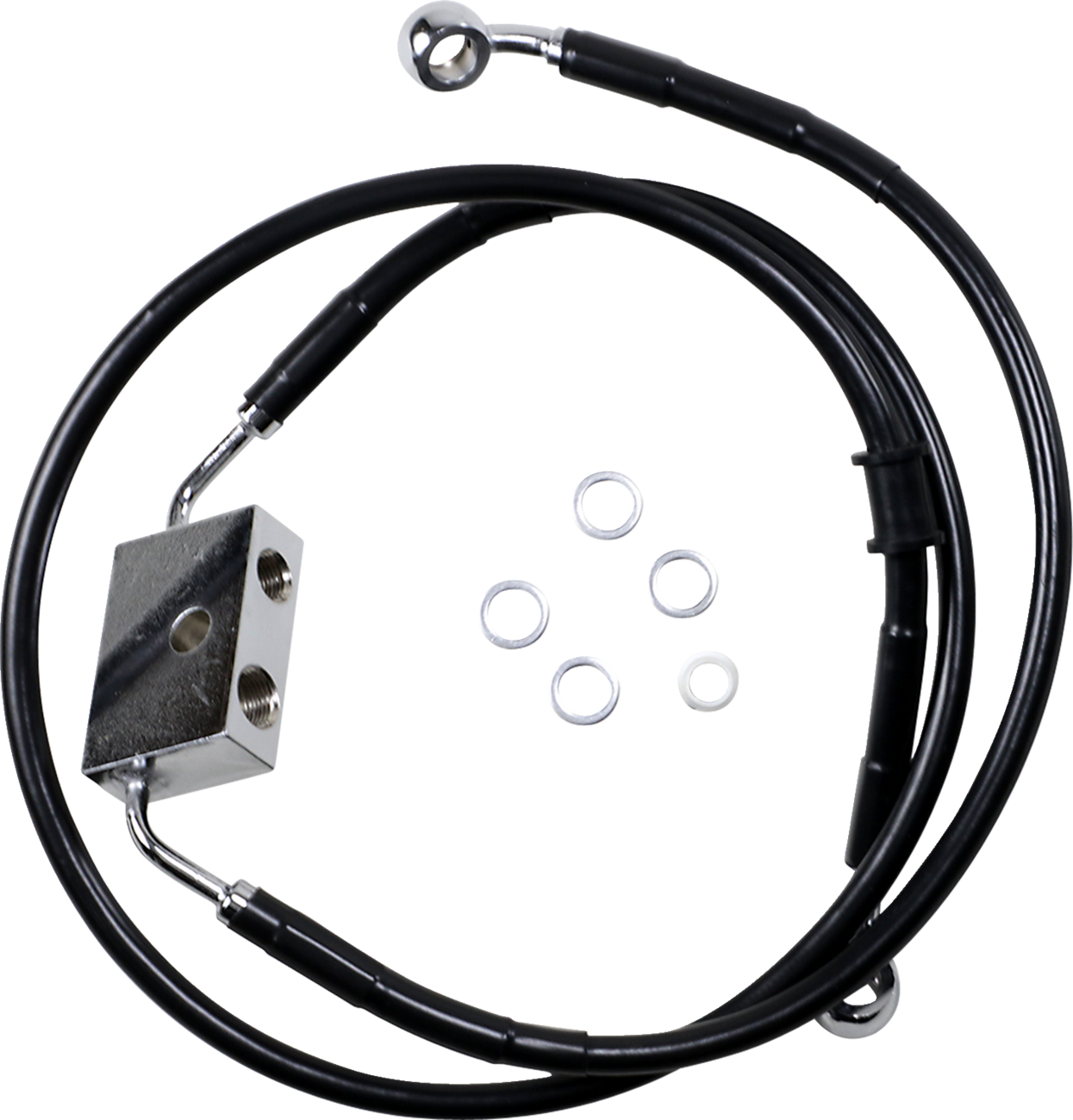 Drag Specialties Extended Length Front Brake Line