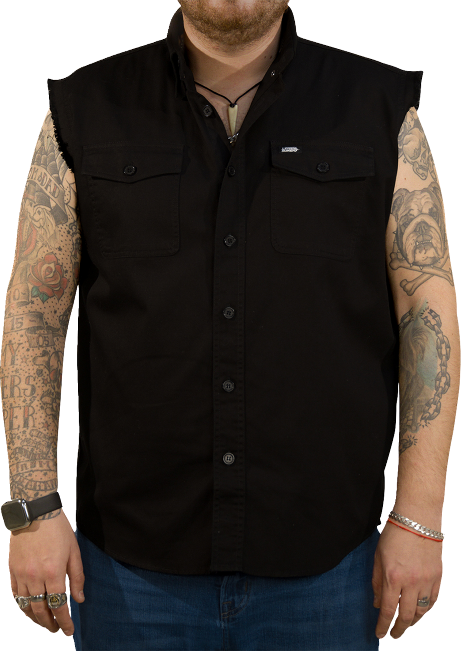 Lethal Threat USA Skull Melt Sleeveless Shirt
