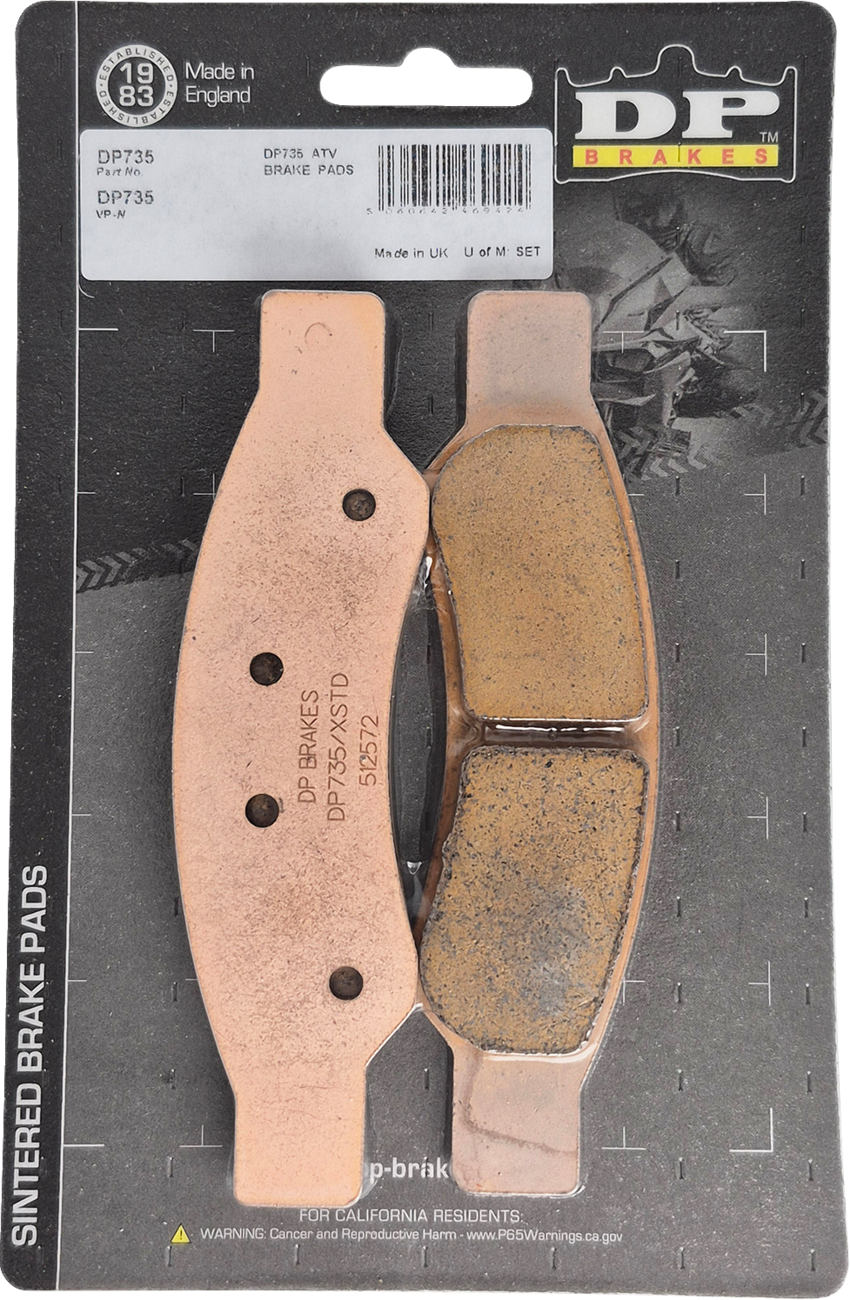 DP Brakes ATV/UTV Sintered Metal Brake Pads