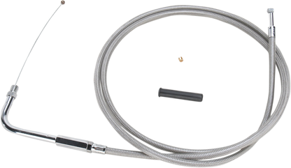 Drag Specialties Stainless Braided Throttle Cable