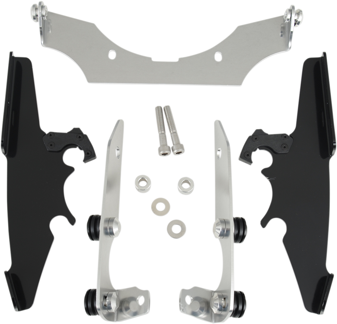 Memphis Shades Windshield Batwing Trigger-Lock Complete Mount Kit