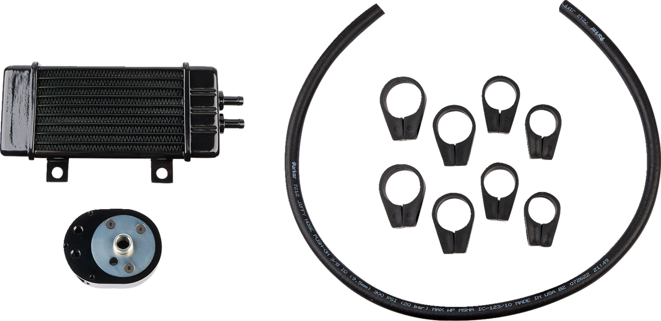 Jagg Oil Coolers Vertical Frame-Mount Oil Cooler Kit