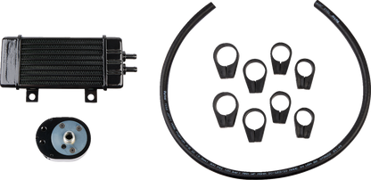 Jagg Oil Coolers Vertical Frame-Mount Oil Cooler Kit