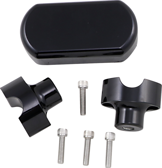LA Choppers Solid Handlebar Riser & Top Clamp Kit