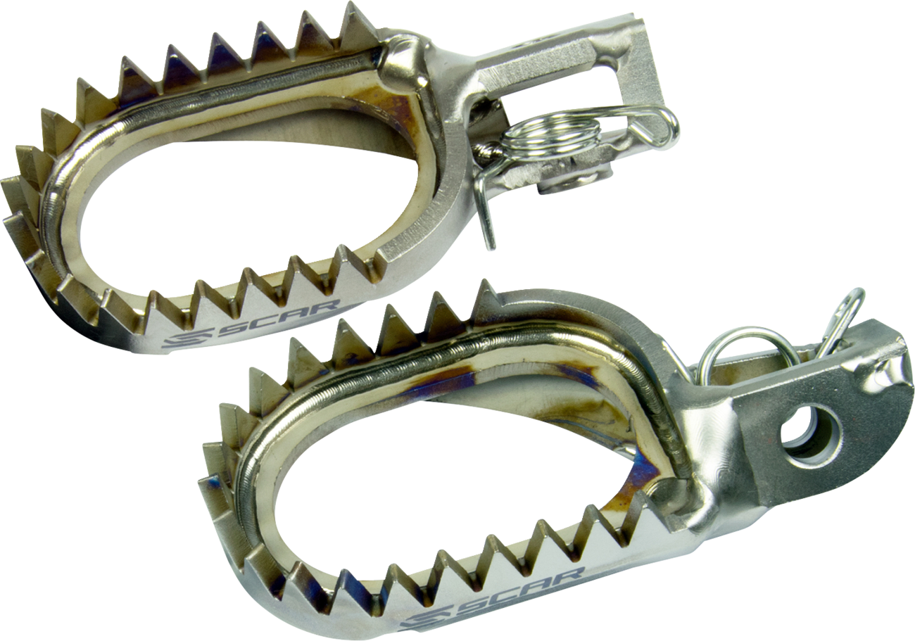 Scar Racing Anti-Mud Foot Pegs
