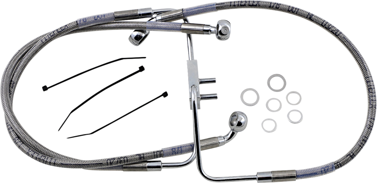 Drag Specialties Stainless Steel Brake Line Kit