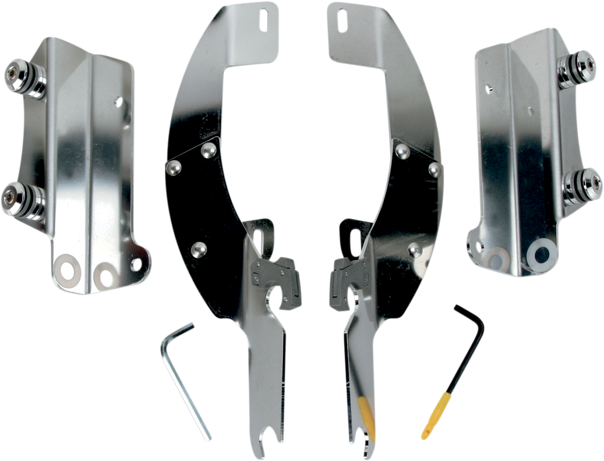 Memphis Shades Windshield Batwing Trigger-Lock Complete Mount Kit