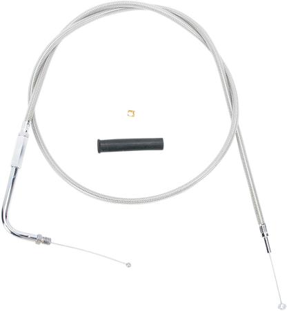 Drag Specialties Stainless Braided Throttle Cable
