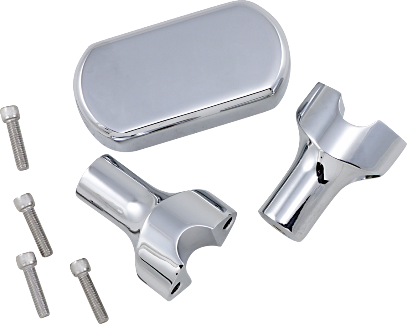 LA Choppers Solid Handlebar Riser & Top Clamp Kit