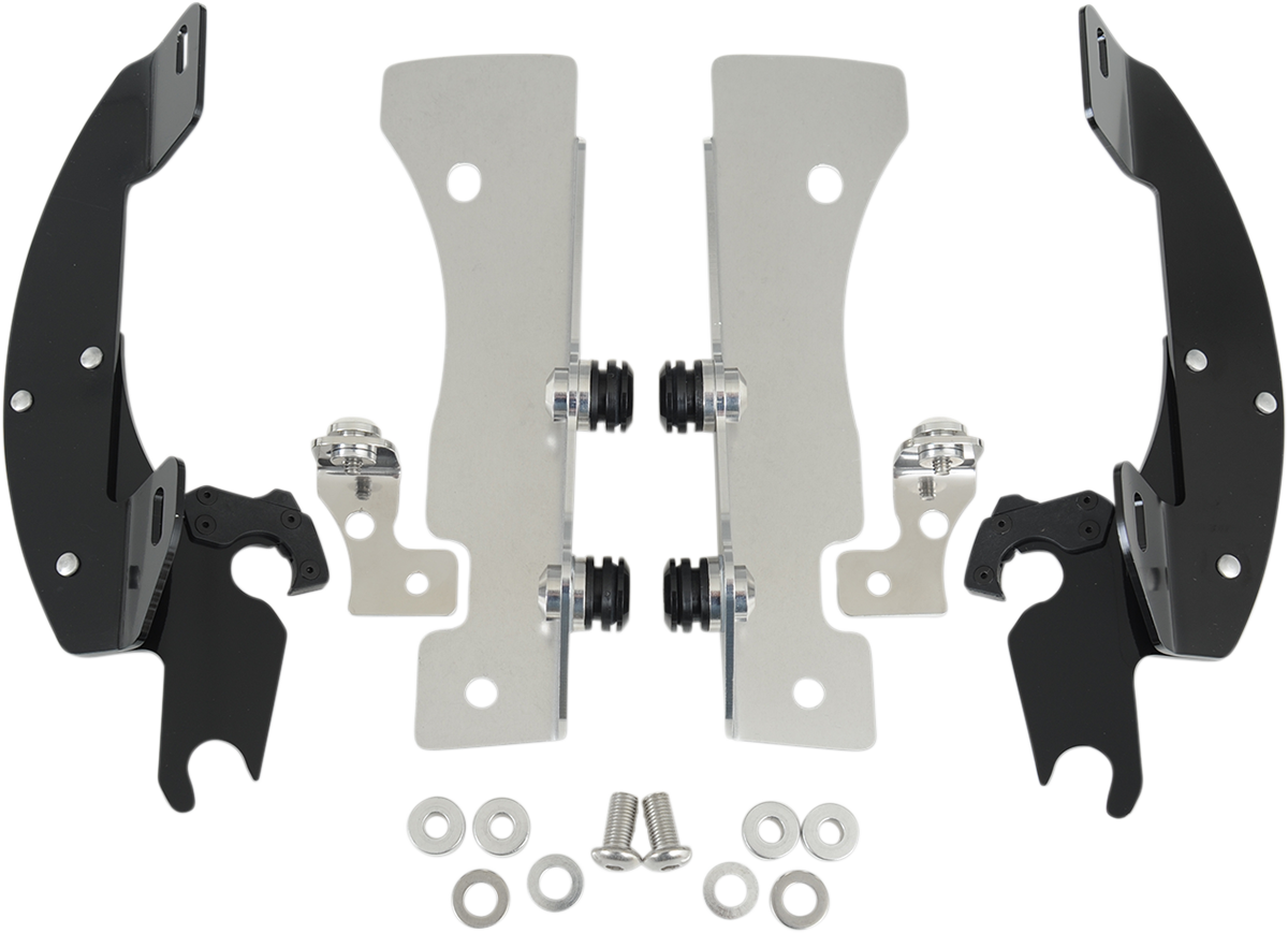 Memphis Shades Windshield Batwing Trigger-Lock Complete Mount Kit