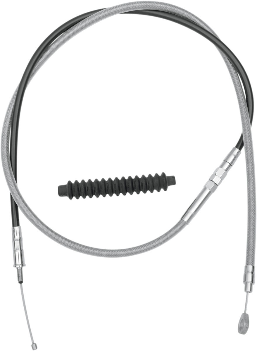 Drag Specialties High-Efficiency Braided Stainless Steel Clutch Cable
