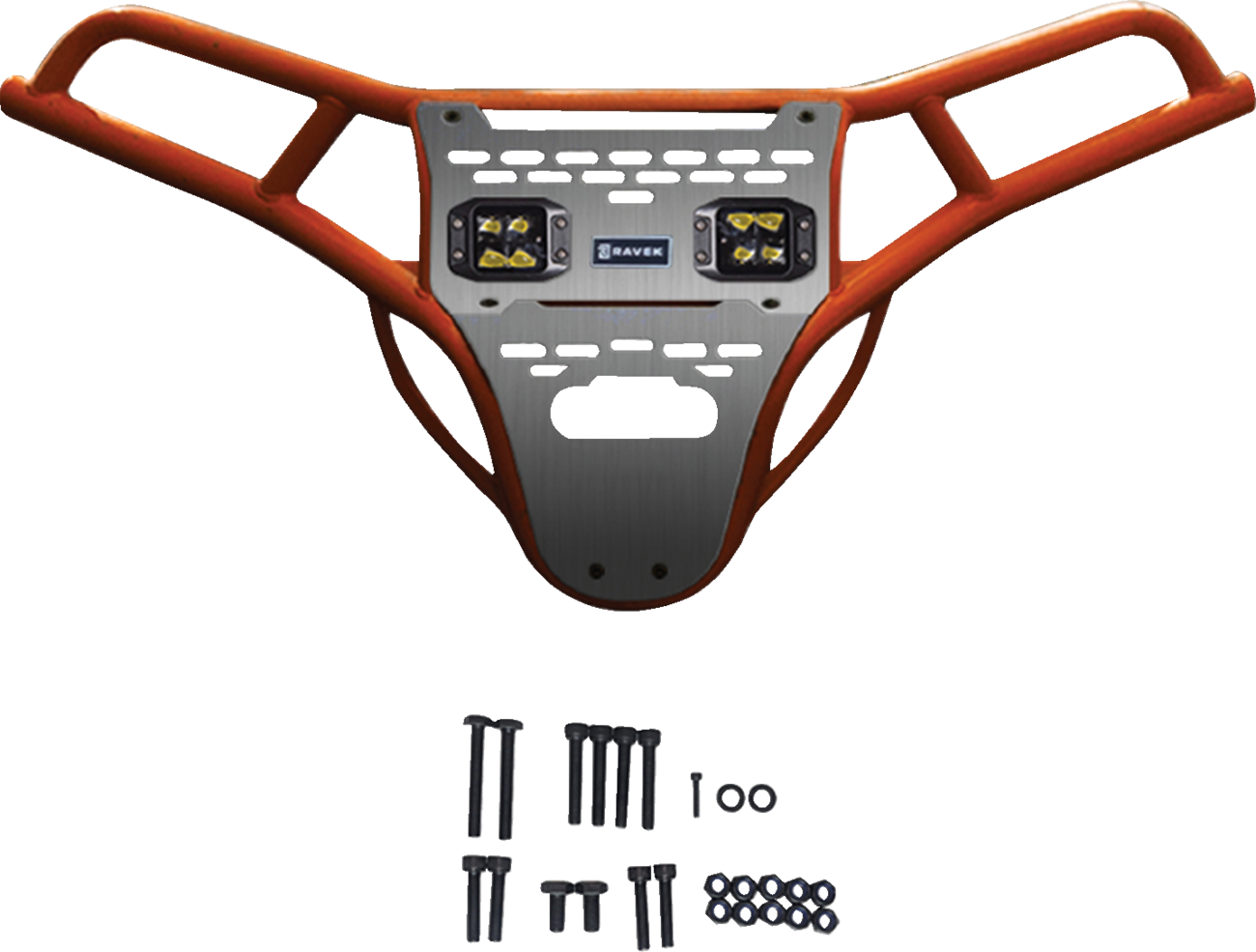 Ravek Front Bumper/Skid Plate with Amber Lights