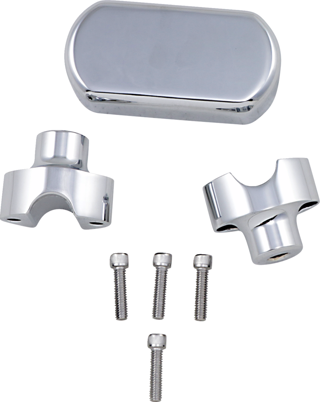 LA Choppers Solid Handlebar Riser & Top Clamp Kit