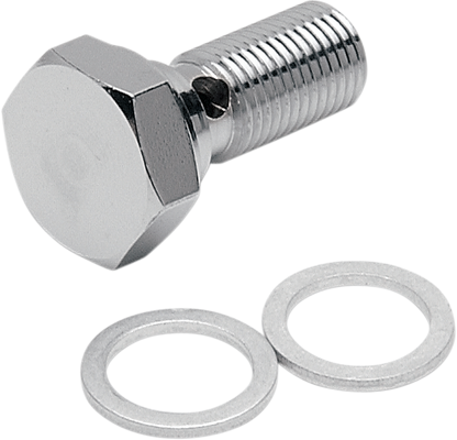 Drag Specialties Universal Chrome Steel Banjo Bolt