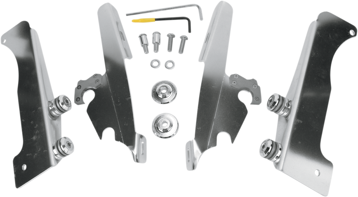 Memphis Shades Windshield Batwing Trigger-Lock Complete Mount Kit