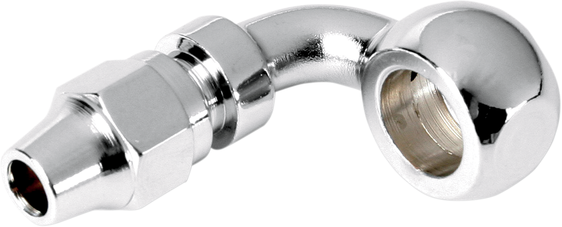 Drag Specialties Chrome Steel Banjo Fitting