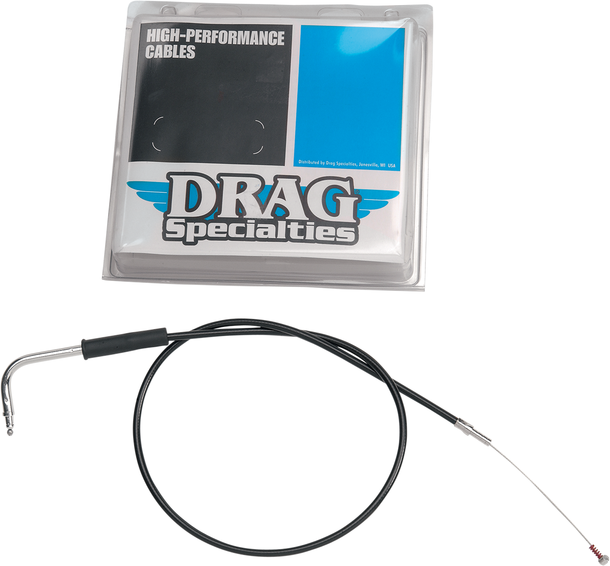 Drag Specialties Black Vinyl Idle Cable