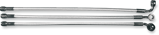 Magnum Shielding Alternate Length Designer Series Braided Non-ABS Front Upper Brake Line Kit