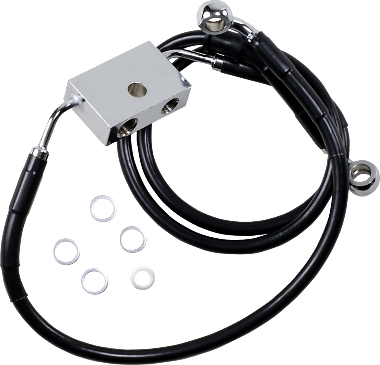 Drag Specialties Extended Length Front Brake Line
