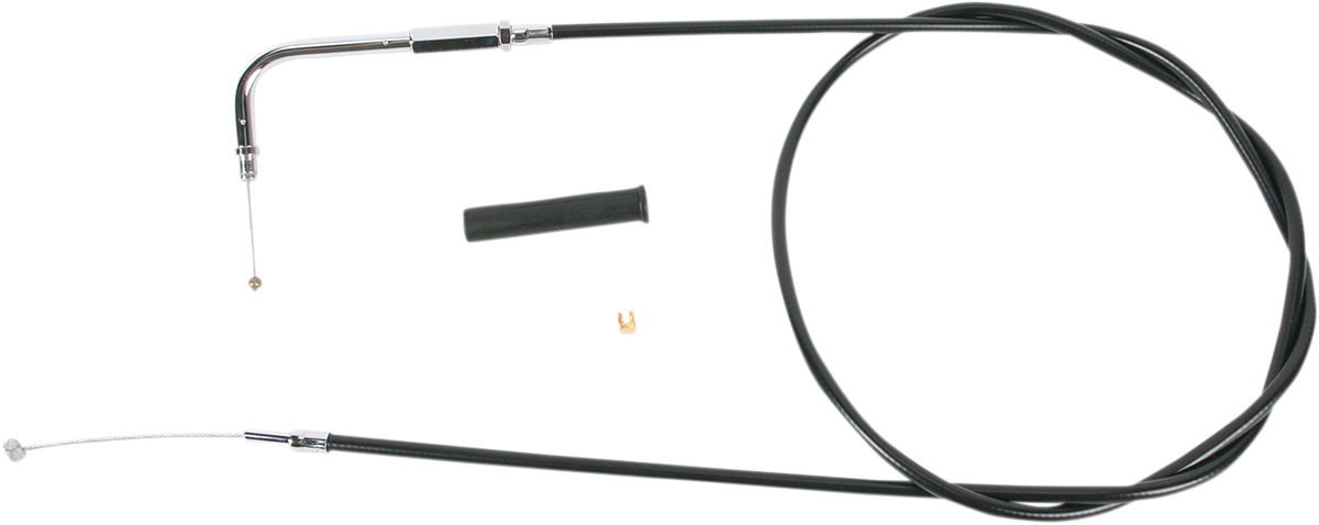 Drag Specialties Black Vinyl Throttle Cable