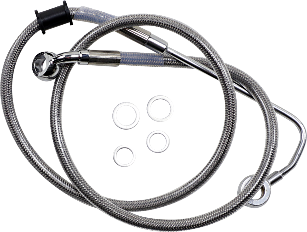 Drag Specialties Extended Length Stainless Steel Brake Line
