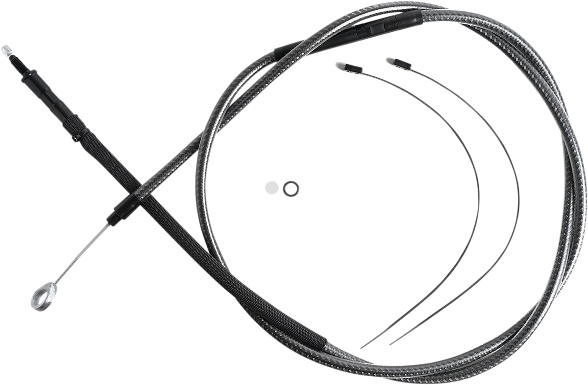 Magnum Shielding High-Efficiency Polished KARBONFIBR Clutch Cable