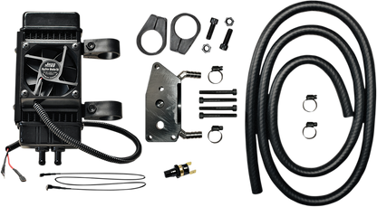 Jagg Oil Coolers Vertical Frame-Mount Fan-Assisted Oil Cooler Kit