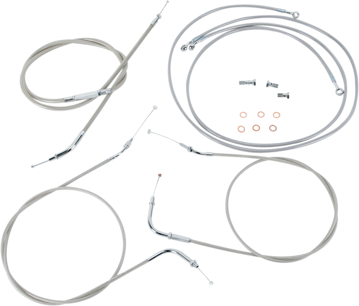 Baron Stainless Handlebar Cable/Line Kit