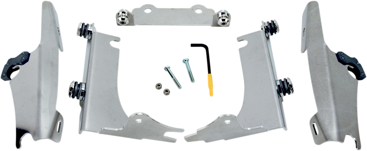 Memphis Shades Windshield Batwing Trigger-Lock Complete Mount Kit