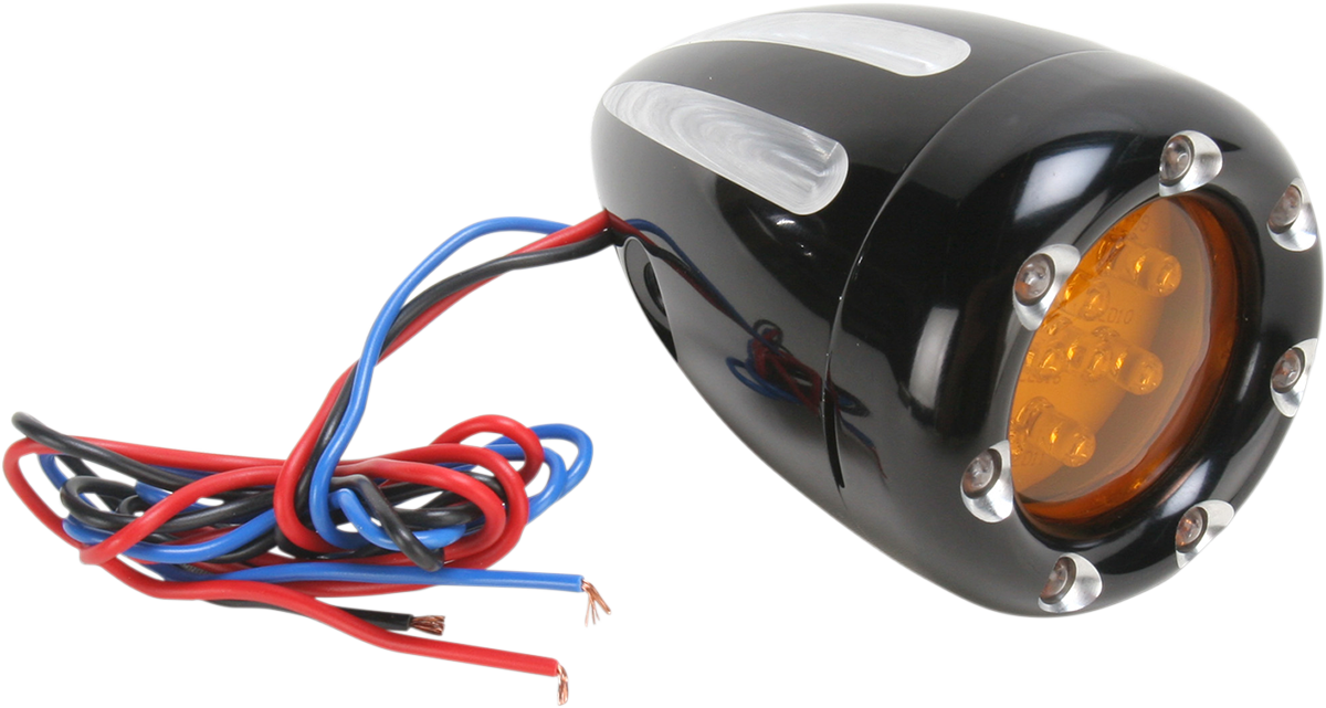 Arlen Ness Deep Cut Factory Style Turn Signals W/ LED Fire Ring