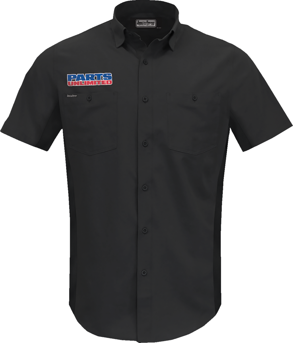 Throttle Threads Parts Unlimited Vented Shop Shirt