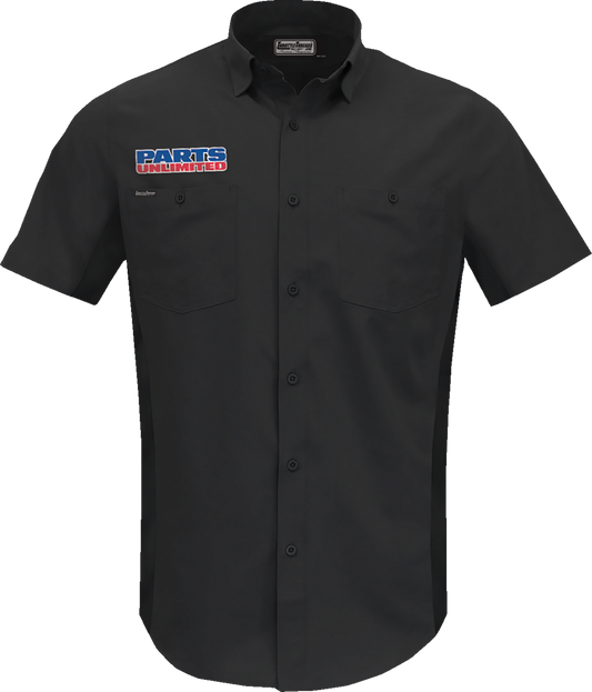 Throttle Threads Parts Unlimited Vented Shop Shirt
