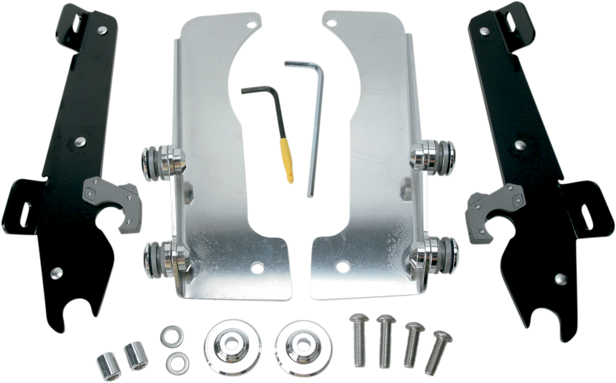 Memphis Shades Windshield Batwing Trigger-Lock Complete Mount Kit