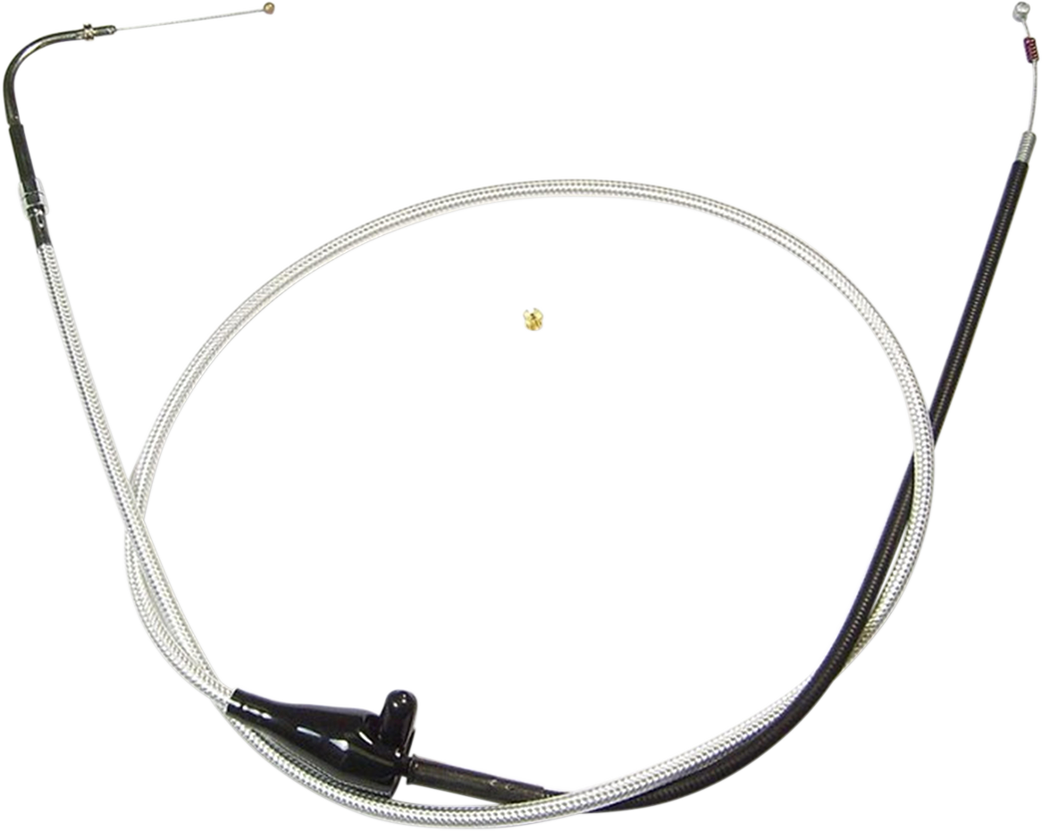 Magnum Shielding Sterling Chromite II Braided Idle Cable for Harley-Davidson