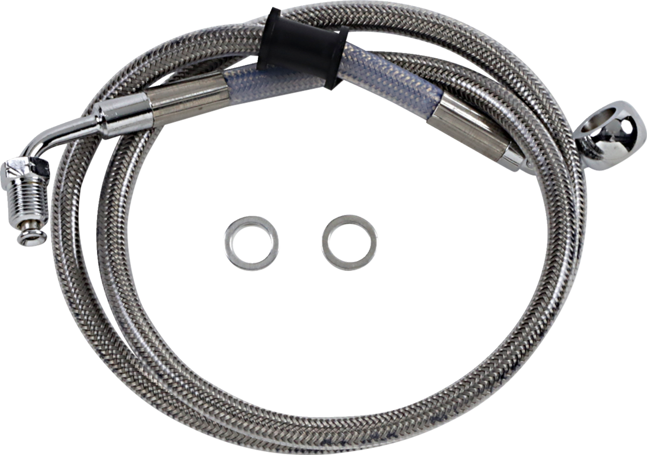Drag Specialties Extended Length Stainless Steel Brake Line