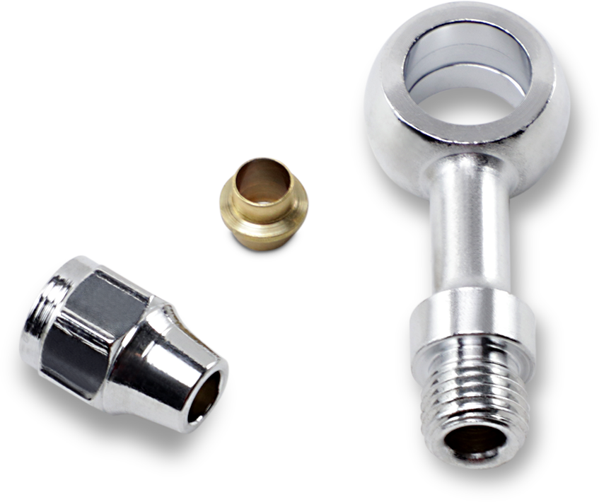 Drag Specialties Chrome Steel Banjo Fitting