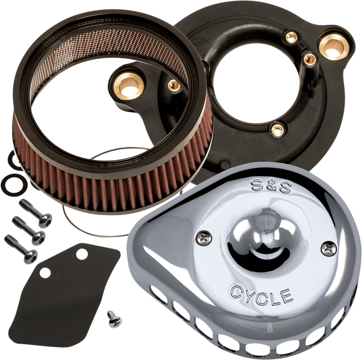 S&S Cycle Mini Teardrop Stealth Air Cleaner Kit