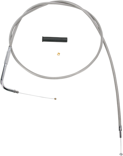 Drag Specialties Stainless Braided Throttle Cable