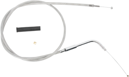 Drag Specialties Stainless Braided Throttle Cable