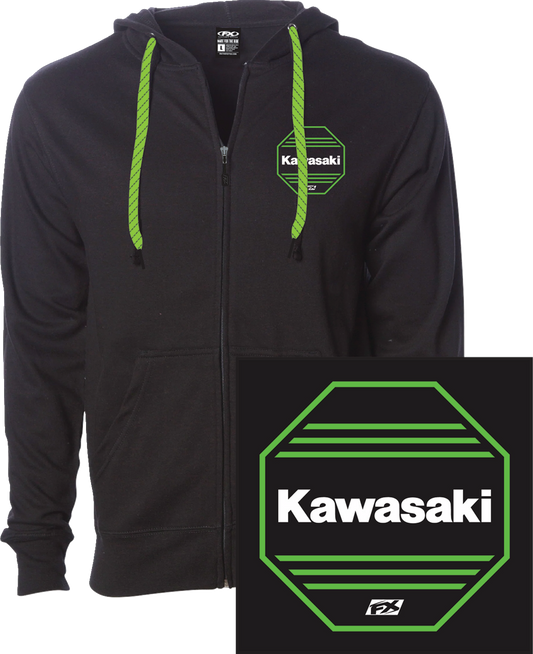 Factory Effex Kawasaki Octagon Zip Up Hoodie