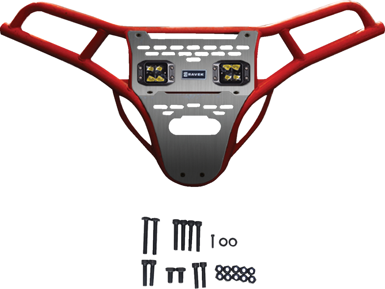 Ravek Front Bumper/Skid Plate with Amber Lights