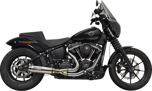 Bassani Xhaust 2-into-1 Exhaust System with Superbike Muffler Catalytic Converter - 49 State