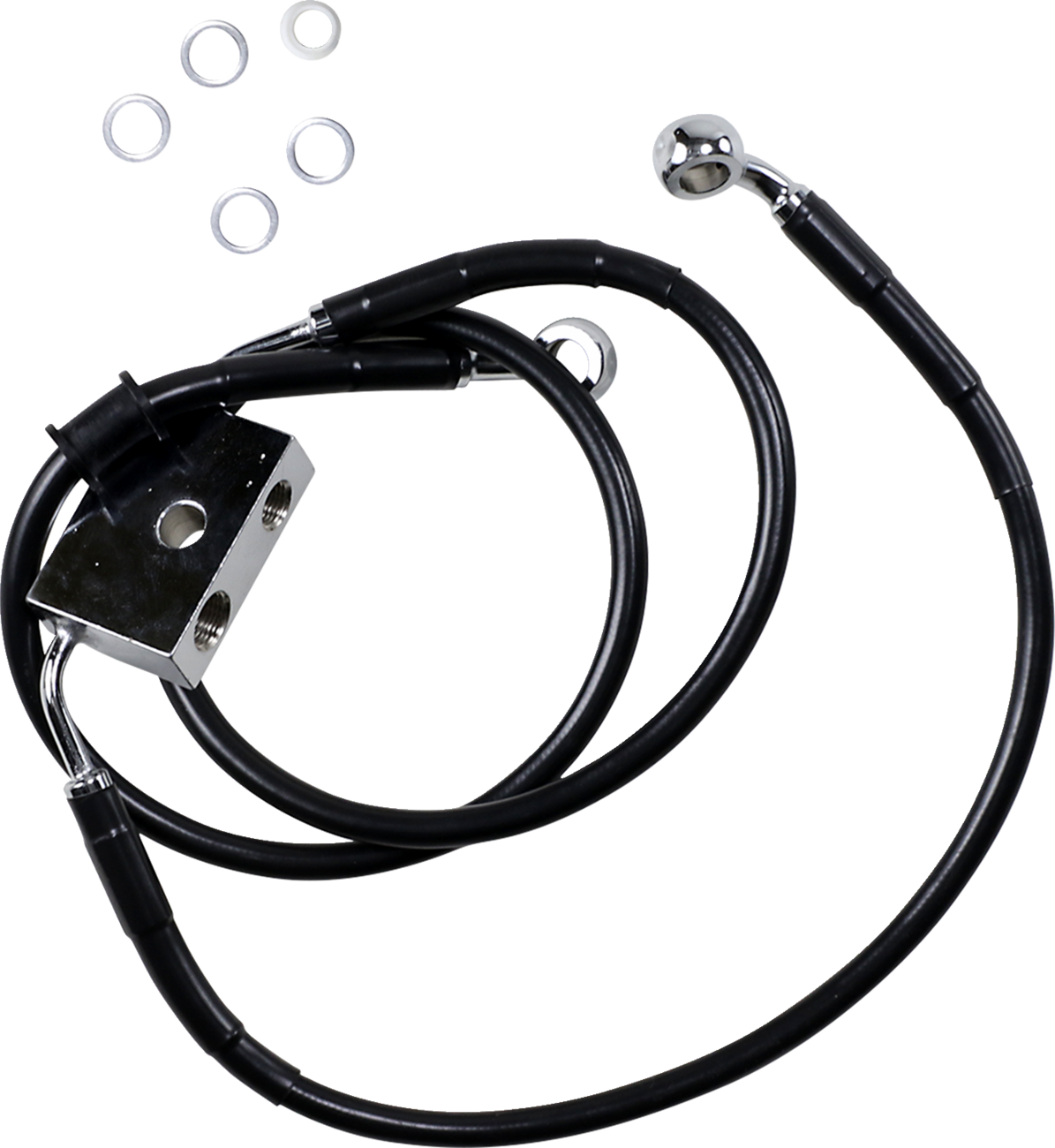 Drag Specialties Extended Length Front Brake Line