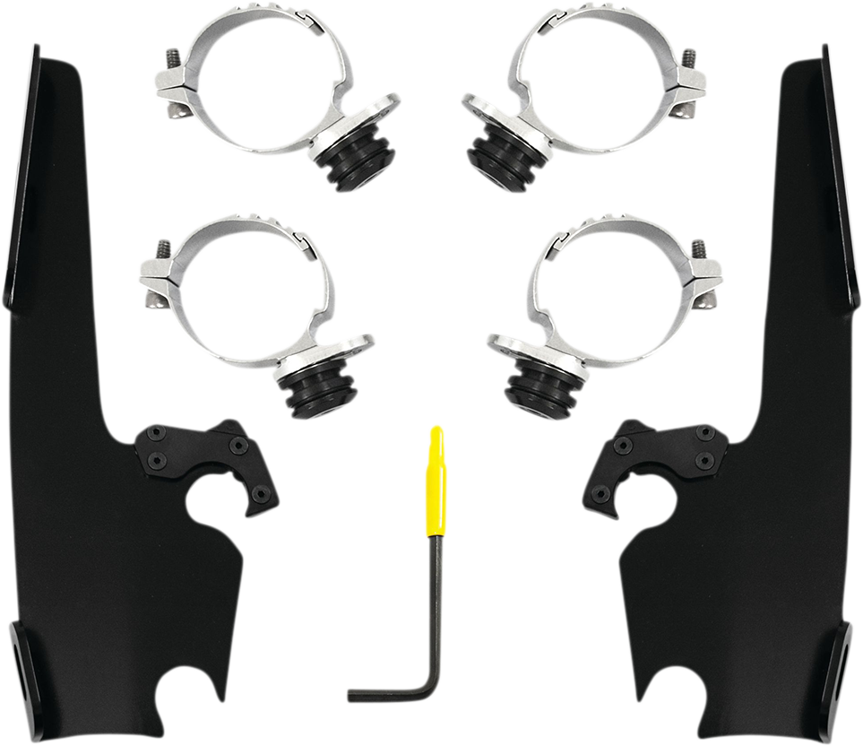 Memphis Shades Fats/Slim Windshield Trigger Lock Complete Mount Kit