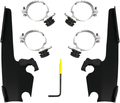 Memphis Shades Fats/Slim Windshield Trigger Lock Complete Mount Kit
