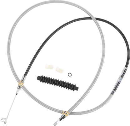 Drag Specialties High-Efficiency Braided Stainless Steel Clutch Cable