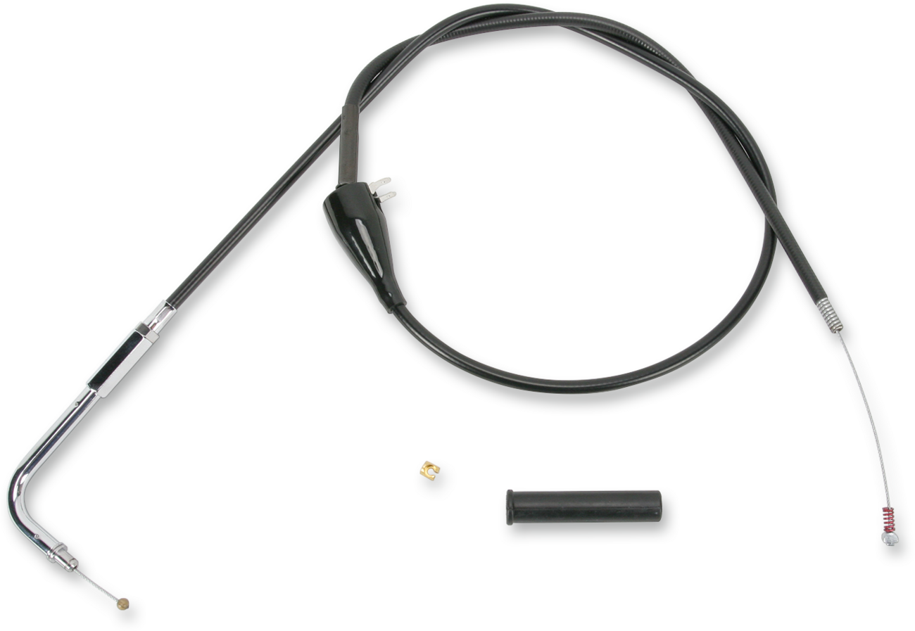 Drag Specialties Black Vinyl Idle Cable