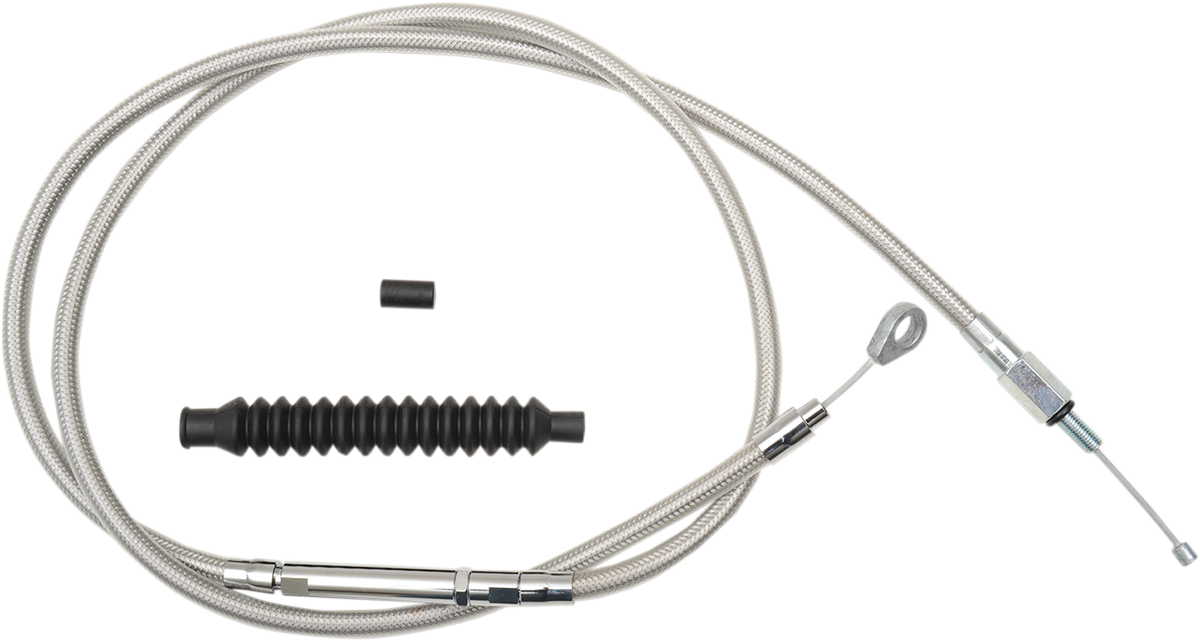 LA Choppers Stainless Steel Braided Clutch Cable