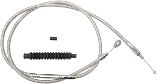 LA Choppers Stainless Steel Braided Clutch Cable