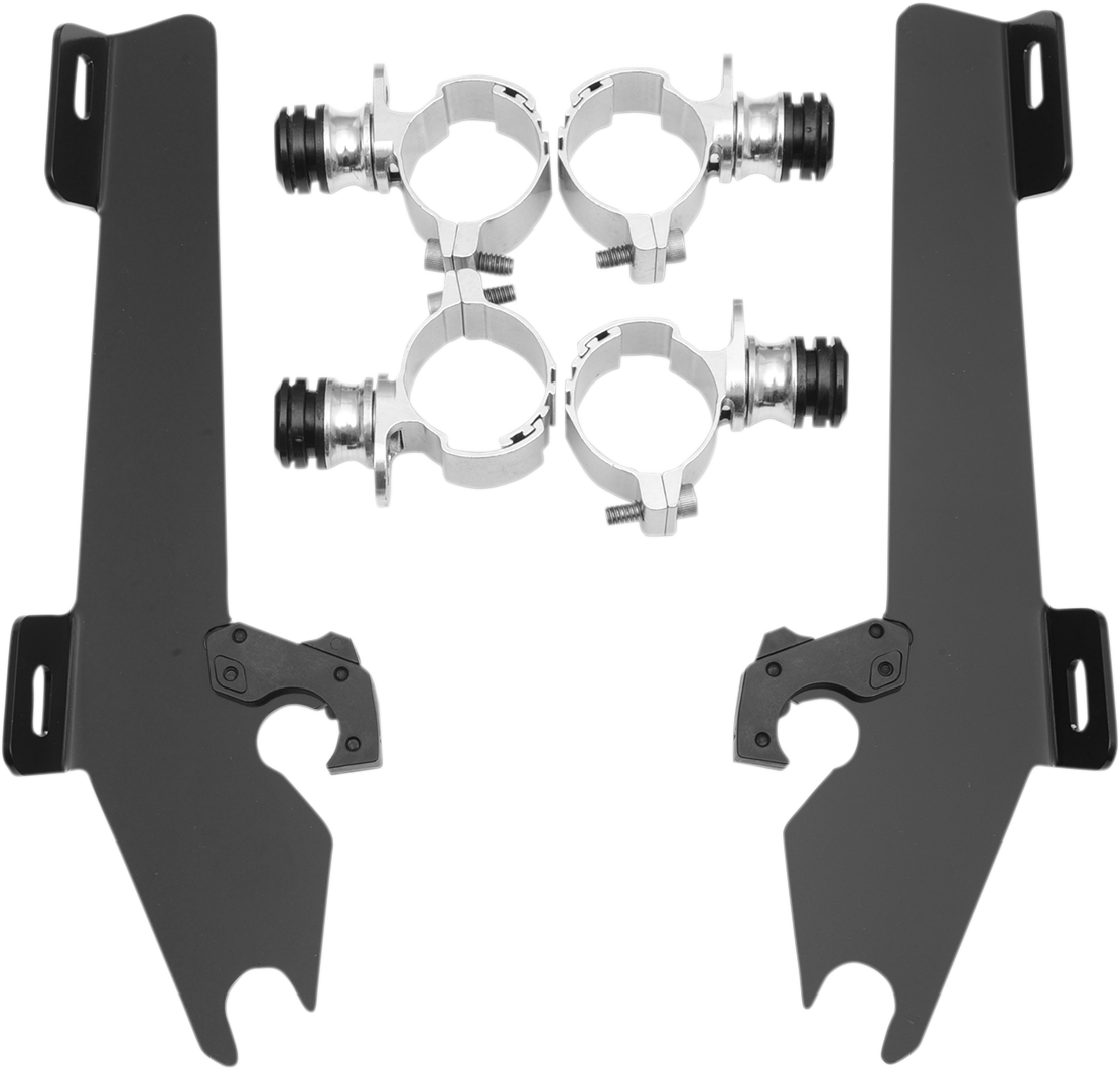 Memphis Shades Windshield Batwing Trigger-Lock Complete Mount Kit